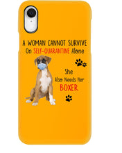 Load image into Gallery viewer, A Woman Can't Survive On Self-quarantine Alone Also Needs Boxer Phone case