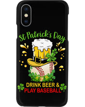 Load image into Gallery viewer, Baseball Drink Beer Day St Patrick's Day Gift For Baseball Lovers Phone case