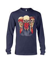 Load image into Gallery viewer, Black Phone Case With Skulls Design Gift For Friends Unisex Long Sleeve