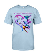 Load image into Gallery viewer, Hummingbirds Heart Shaped I Am A Simple Woman Gift For Mom Guys Tee
