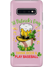 Load image into Gallery viewer, Baseball Drink Beer Day St Patrick's Day Gift For Baseball Lovers Phone case