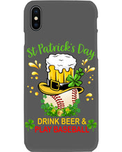Load image into Gallery viewer, Baseball Drink Beer Day St Patrick's Day Gift For Baseball Lovers Phone case