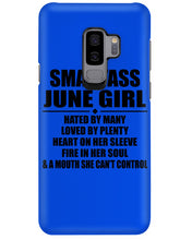 Load image into Gallery viewer, Birthday Gift For Smartass June GirlHeart On Her Sleeve Phone case