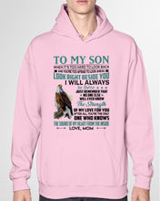 Load image into Gallery viewer, Look Right Beside You Eagle Mom Gift For Son Hoodie
