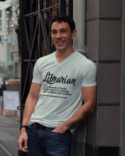 Load image into Gallery viewer, Librarian Keeper Of Books Guardian Of Knowledge Custom Design Guys V-Neck