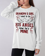 Load image into Gallery viewer, Grandpa's Girl I Used To Be His Angel Gift For Men Unisex Long Sleeve