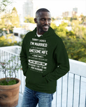 Load image into Gallery viewer, Gift For Husband I'm The Lucky One Because I Get To Be Her Husband Hoodie