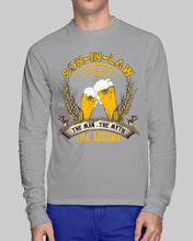 Load image into Gallery viewer, Beer Day Funny Gift For Son-In-Law The Man The Myth The Legend Unisex Long Sleeve