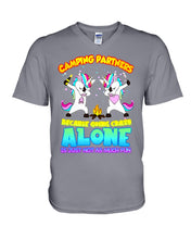 Load image into Gallery viewer, Camping Partners Because Going Crazy Alone Is Just Not As Much Fun Guys V-Neck