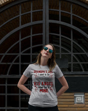 Load image into Gallery viewer, Grandpa's Girl I Used To Be His Angel Gift For Men Ladies Tee