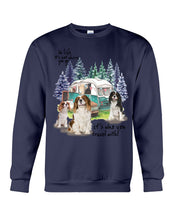 Load image into Gallery viewer, Cavalier King It's Who You Travel With Gift For Dog Lovers Sweatshirt