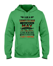 Load image into Gallery viewer, I'm A Grumpy Old Man I Was Born In May With My Heart Hoodie