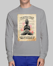 Load image into Gallery viewer, I'm Mostly Peace Love And Light Yoga Gift For Yoga Lovers Unisex Long Sleeve