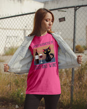 Load image into Gallery viewer, Easily Distracted By Cats And Wine Special Custom Design Guys Tee