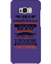 Load image into Gallery viewer, I'm A Grumpy Old Man I Was Born In May With My Heart Phone case