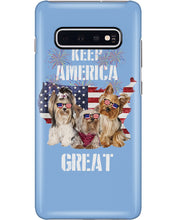 Load image into Gallery viewer, Keep America Great Yorkshire Terrier Gift For Dog Lovers Phone case