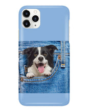 Load image into Gallery viewer, Border Collie In Denim Pocket Gift For Dog Lovers Phone case