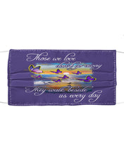 Load image into Gallery viewer, Butterfly Sunset On Beach Those We Love Don't Go Away Gift For Lover Cloth Face Mask