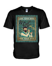 Load image into Gallery viewer, Lose Your Mind Find Your Soul Gift For Bartender Guys V-Neck
