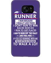 Load image into Gallery viewer, I Am A Runner I Run Because I Really Like Food Custom Design Phone case