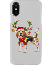 Load image into Gallery viewer, Beagle Gorgeous Reindeer Xmas Lights Gift For Dog Lovers Phone case