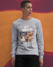 Load image into Gallery viewer, Keep America Great Yorkshire Terrier Gift For Dog Lovers Unisex Long Sleeve