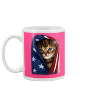 Load image into Gallery viewer, Lovely Tote Bag Cat In American Flag Gift For Cat Lovers Mug