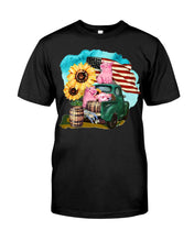 Load image into Gallery viewer, Black Phone Case With Pig Sunflower Gift For Pig Lovers Guys Tee
