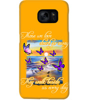 Load image into Gallery viewer, Butterfly Sunset On Beach Those We Love Don't Go Away Gift For Lover Phone case
