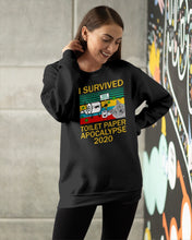 Load image into Gallery viewer, I Survived Toilet Paper Apocalupse 2020 Unique Custom Design Sweatshirt
