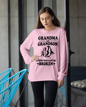 Load image into Gallery viewer, Grandma And Grandson A Bond That Can't Be Broken Custom Design Unisex Long Sleeve
