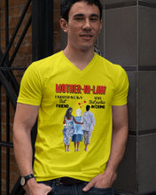 Load image into Gallery viewer, Daughter In Law's Best Friend Son's Best Partner In Crime Gift For Mom In Law Guys V-Neck

