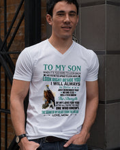 Load image into Gallery viewer, Look Right Beside You Eagle Mom Gift For Son Guys V-Neck
