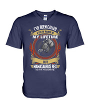 Load image into Gallery viewer, Mamasaurus Rex  Is My Favorite Special Custom Design Guys V-Neck
