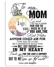 Load image into Gallery viewer, Gift For Mama Thank For The Love And Support    Custom Design Vertical Poster
