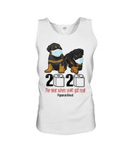 Load image into Gallery viewer, Gift For Rottweiler Lovers 2020 The Year When Shit Got Real Quarantined Unisex Tank Top

