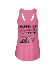 Load image into Gallery viewer, Happiness Can Be Found The Darkest Of Times Special Custom Design Ladies Flowy Tank
