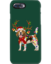 Load image into Gallery viewer, Beagle Gorgeous Reindeer Xmas Lights Gift For Dog Lovers Phone case
