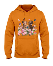 Load image into Gallery viewer, Gift For Dog LoversChesapeake Bay Retriever With Peonies Hoodie
