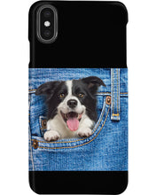 Load image into Gallery viewer, Border Collie In Denim Pocket Gift For Dog Lovers Phone case
