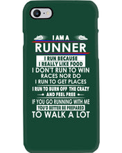 Load image into Gallery viewer, I Am A Runner I Run Because I Really Like Food Custom Design Phone case
