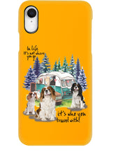 Load image into Gallery viewer, Cavalier King It's Who You Travel With Gift For Dog Lovers Phone case
