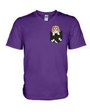Load image into Gallery viewer, Cavalier King Charles Spaniel In Pocket - Dogs Lovers Gift Guys V-Neck
