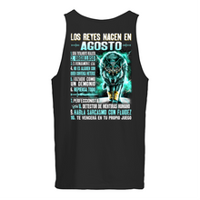 Load image into Gallery viewer, Birthday Gift Los Reyes Nacen En Agosto Angry Wolf Unisex Tank Top
