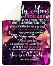 Load image into Gallery viewer, Gift for Mom Love You With All My Heart Custom Design Sherpa Blanket
