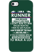 Load image into Gallery viewer, I Am A Runner I Run Because I Really Like Food Custom Design Phone case
