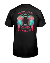 Load image into Gallery viewer, I Believe There Are Angels Among Us Unique Custom Design Guys Tee
