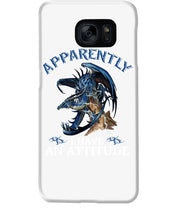 Load image into Gallery viewer, Apparently I Have An Attitude Blue Dragon Phone case
