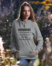 Load image into Gallery viewer, Australian  Girl My Face Definitely Will Say It For Personalized Nation Gift Hoodie
