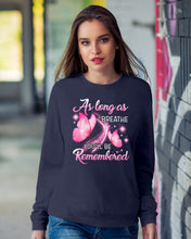 Load image into Gallery viewer, As Long As I Breathe You'll Be Remembred Custom Gift For Family Sweatshirt

